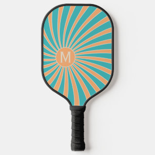 Raquette De Pickleball Décor de solarium de style bracelet et turquoise