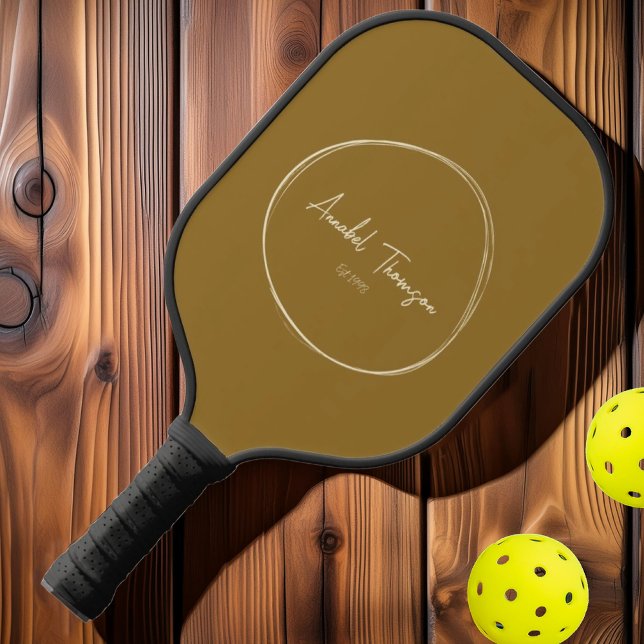 Raquette De Pickleball Désert Moderne Et Chaud Du Milieu Du Siècle | nom  (Créateur téléchargé)