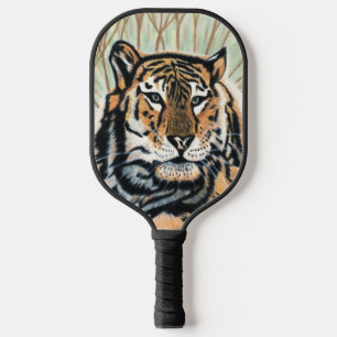 Raquette De Pickleball Dessin au crayon couleur Tiger Art