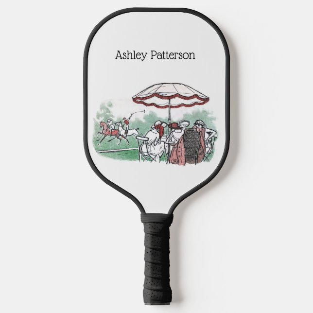 Raquette De Pickleball Dessin de déjeuner pour dames de Polo Stylisé vint (Recto)