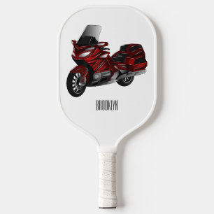 Raquette De Pickleball Dessin de moto de tourisme