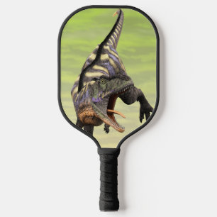 Raquette De Pickleball Dessin préhistorique drôle d'Aucasaurus rugissant