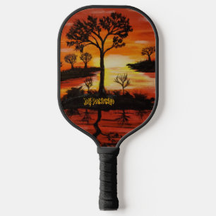 Raquette De Pickleball DG Peintures Reflet du Coucher de Soleil