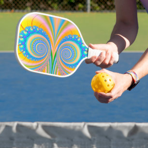 Raquette De Pickleball Diamants fractal par Shirley Taylor