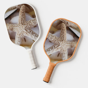 Raquette De Pickleball Dollars d'étoiles de mer et de sable Nature côtièr