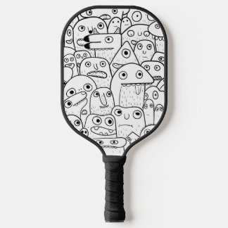Raquette De Pickleball Doodle Monstre