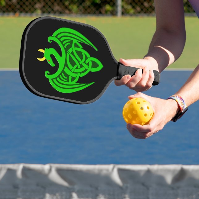 Raquette De Pickleball Dragon céleste vert (Insitu)
