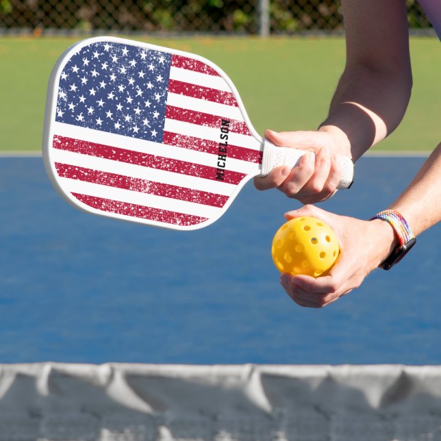 Raquette De Pickleball Drapeau américain personnalisé (Insitu)