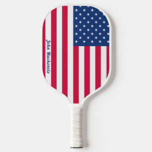 Raquette De Pickleball Drapeau américain   Personnalisé