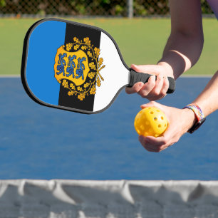Raquette De Pickleball Drapeau/armoiries de l'Estonie