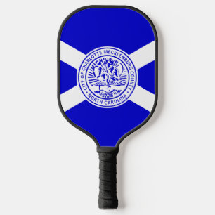 Raquette De Pickleball Drapeau de Charlotte, Caroline du Nord