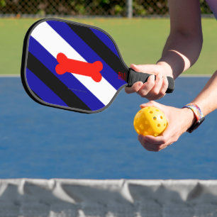 Raquette De Pickleball Drapeau de la fierté de jeu de chiots de SlipperyJ