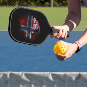Raquette De Pickleball Drapeau de la Norvège