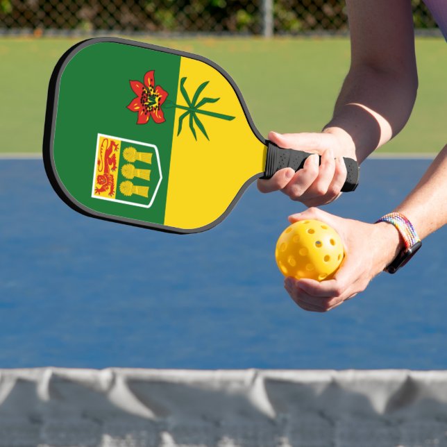 Raquette De Pickleball Drapeau de la Saskatchewan (CANADA) (Insitu)