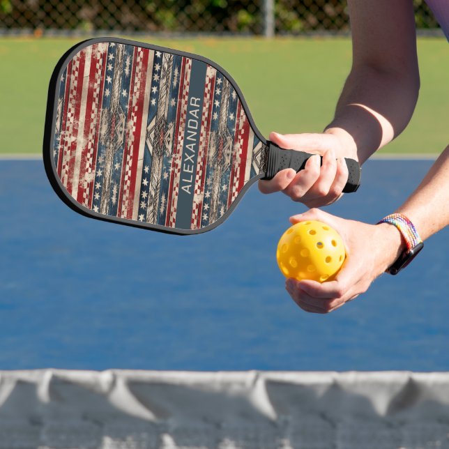 Raquette De Pickleball Drapeau de l'Amérique occidentale (Insitu)