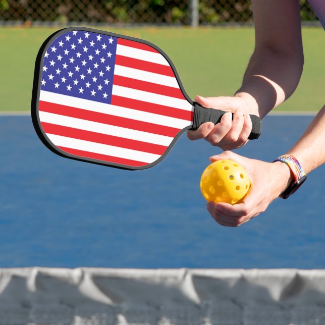 Raquette De Pickleball Drapeau des États-Unis d'Amérique (Insitu)