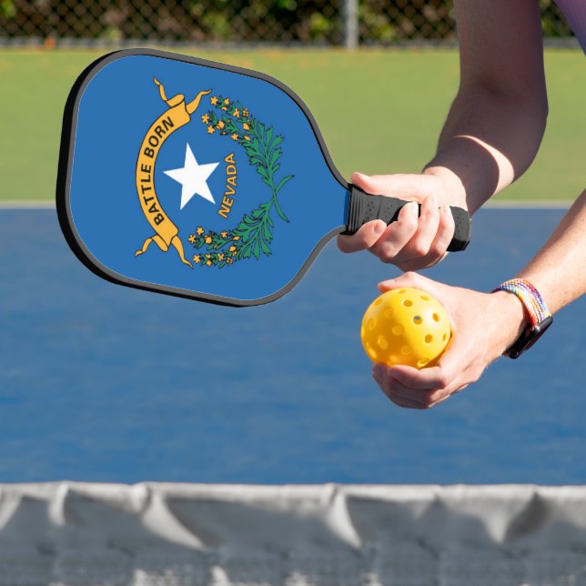 Raquette De Pickleball Drapeau d'État du Nevada, États-Unis (Insitu)