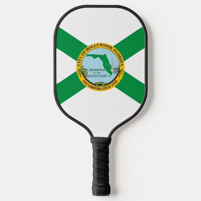 Raquette De Pickleball Drapeau d'Hollywood, Floride (Recto)