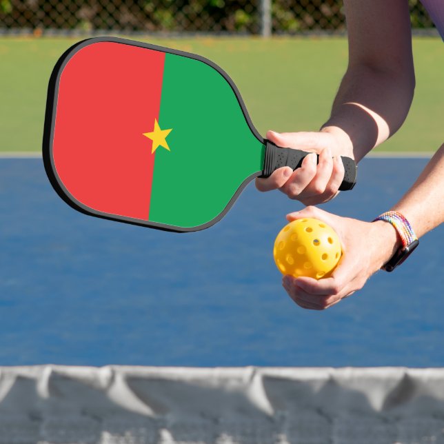 Raquette De Pickleball drapeau du Burkina Faso (Insitu)