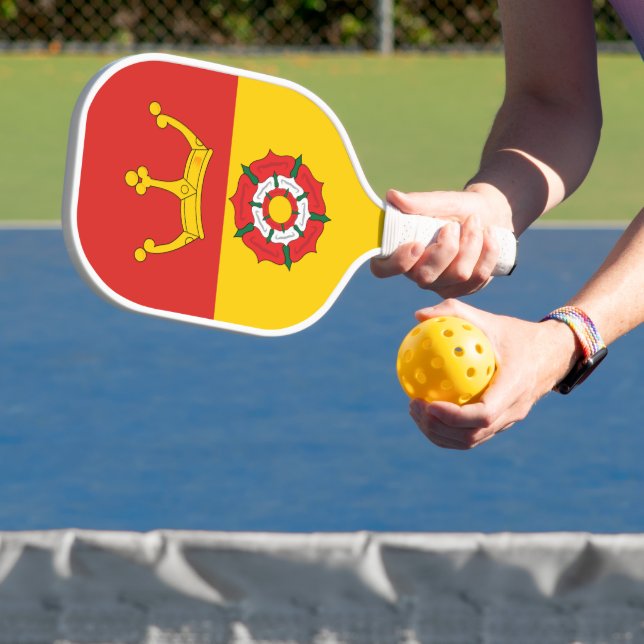 Raquette De Pickleball Drapeau du comté de Hampshire, Angleterre (UK) (Insitu)
