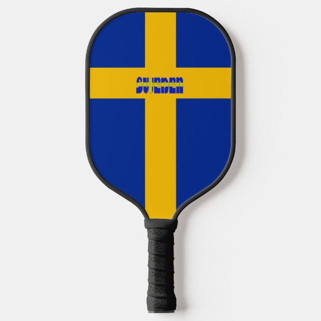 Raquette De Pickleball Drapeau suédois (Recto)