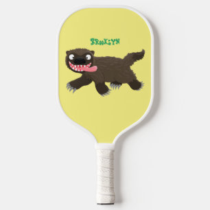 Raquette De Pickleball Drôle animal avide de carcajou