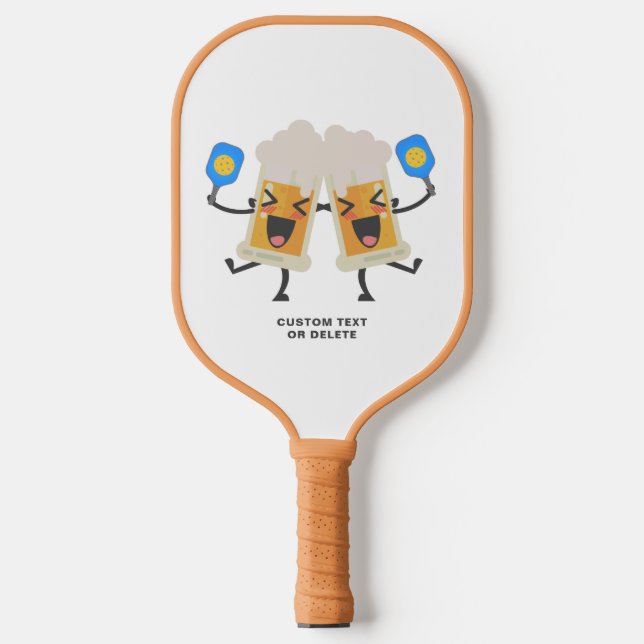 Raquette De Pickleball Drôle Beer Mugs Jouer Pickleball Texte Personnalis (Recto)