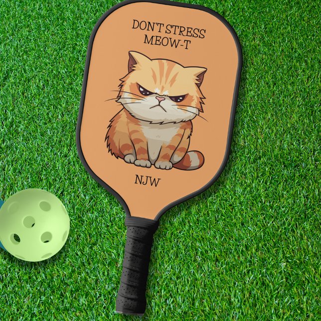 Raquette De Pickleball Drôle ne stresse pas MEOW-T (Créateur téléchargé)