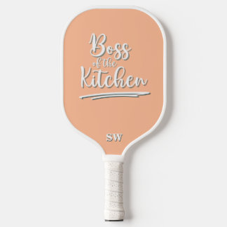 Raquette De Pickleball Drôle patron de la cuisine Pêche blanc