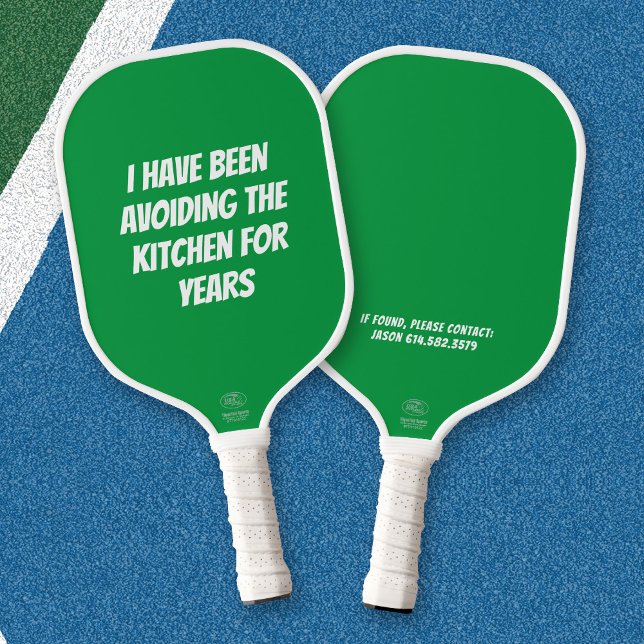 Raquette de Pickleball Drôle Verte Pas Dans La Cui (Créateur téléchargé)