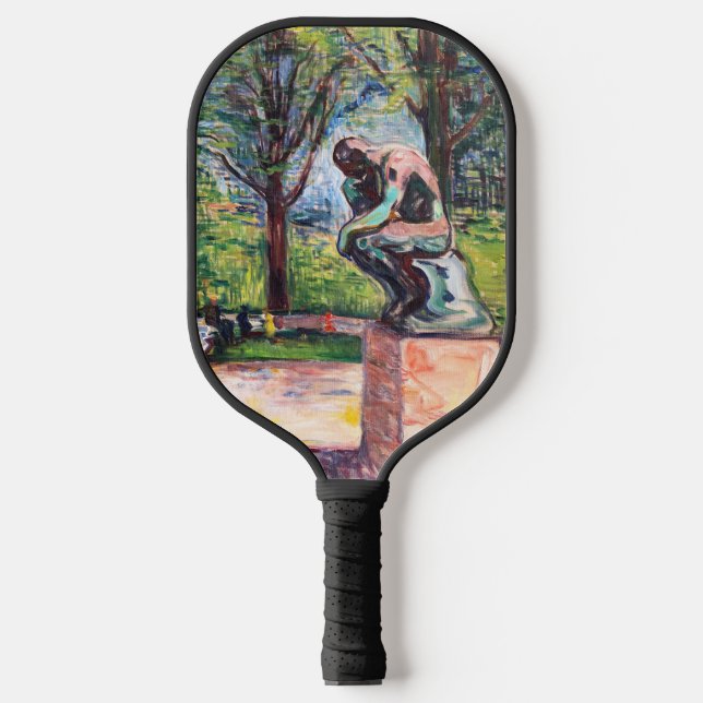 Raquette De Pickleball Edvard Munch - Le penseur de Rodin (Recto)
