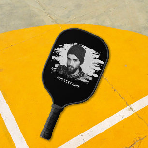 Raquette De Pickleball Effet de photo gravée personnalisé moderne