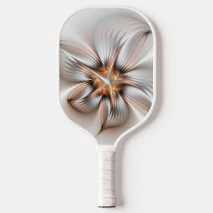 Raquette De Pickleball Élégance florale Art Abstrait fractal moderne