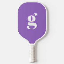 Élégant Gras Monogramme initial Améthyste Violet