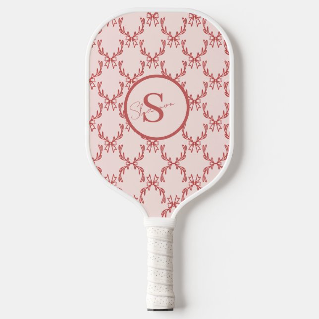 Raquette De Pickleball Elégant Monogram Pickleball Paddle Antler (Recto)