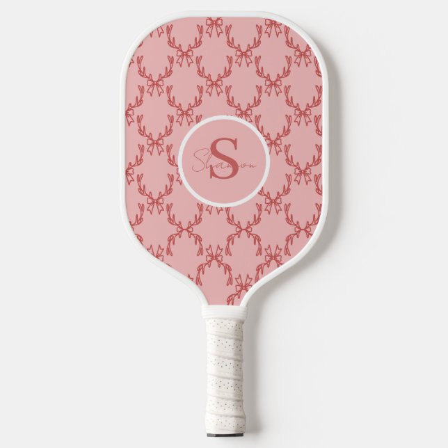 Raquette De Pickleball Elégant Monogram Pickleball Paddle Antler (Recto)