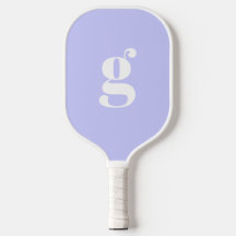 Élégant monogramme initial Pastel Periwinkle
