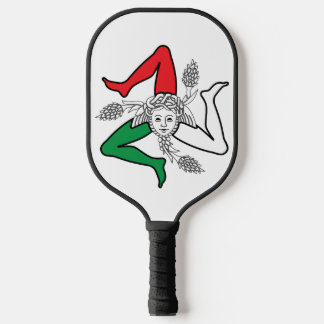 Raquette De Pickleball Emblème sicilien Trinacria Medusa Thème italien
