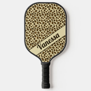 Raquette De Pickleball Empreinte de léopard personnalisé - Girls Pickleba
