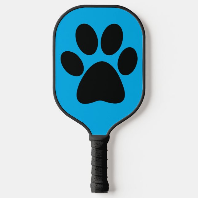 Raquette De Pickleball Empreinte de patte noir Design Pickleball Paddle (Recto)