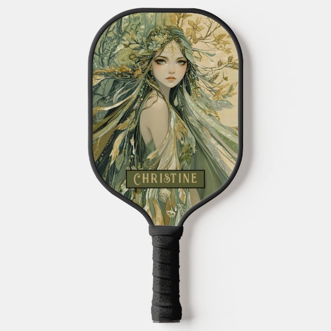 Raquette De Pickleball Enchanted Forest Fairy Personalized  (Recto)