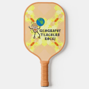 Raquette De Pickleball Enseignants en géographie Rock