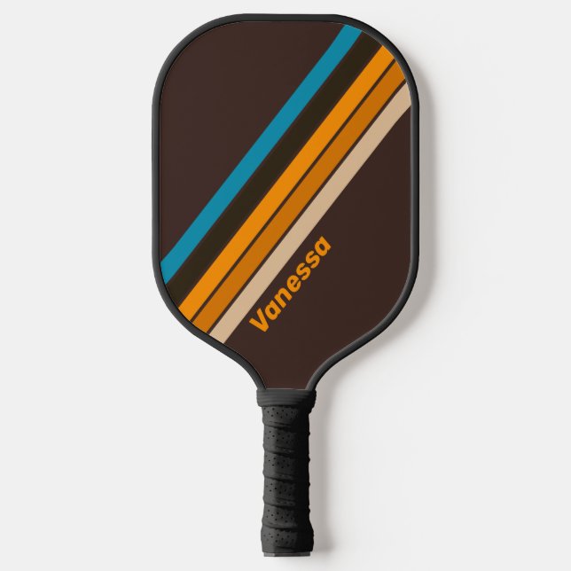 Raquette De Pickleball Espresso Drift Stried with Name (Recto)
