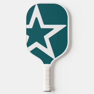 Raquette De Pickleball Étoile blanche - sarcelle