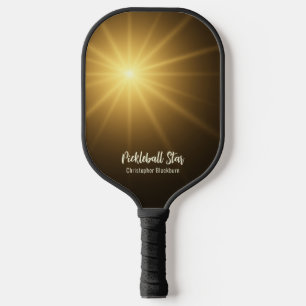 Raquette De Pickleball Étoile de Pickleball Moderne Nom Monogrammé Léger