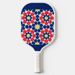 Raquette De Pickleball Étoiles abstraites et x imprimées