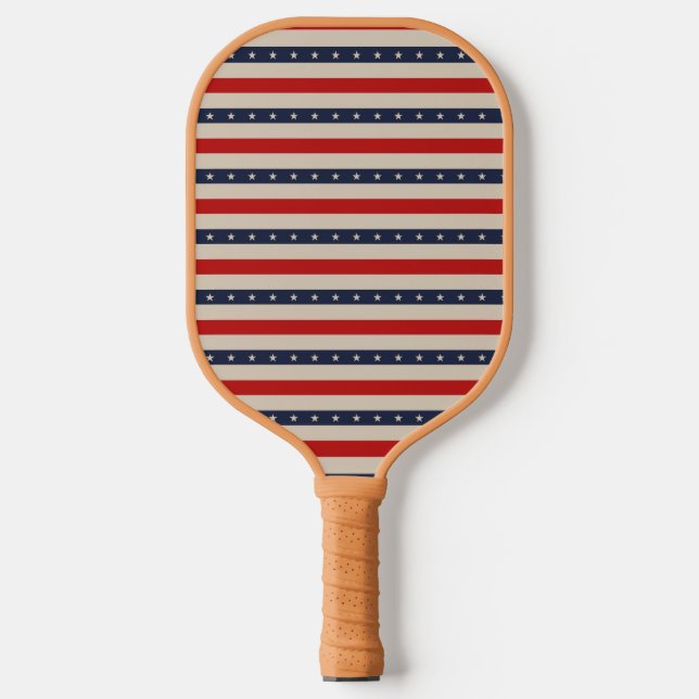 Raquette De Pickleball Étoiles patriotiques (Recto)