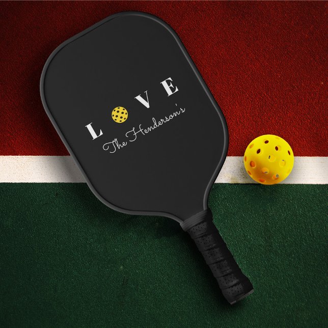 Raquette De Pickleball Famille de l'équipe de Pickleball d'amour moderne (Modern Love Pickleball Team Family Pickleball Paddle
)