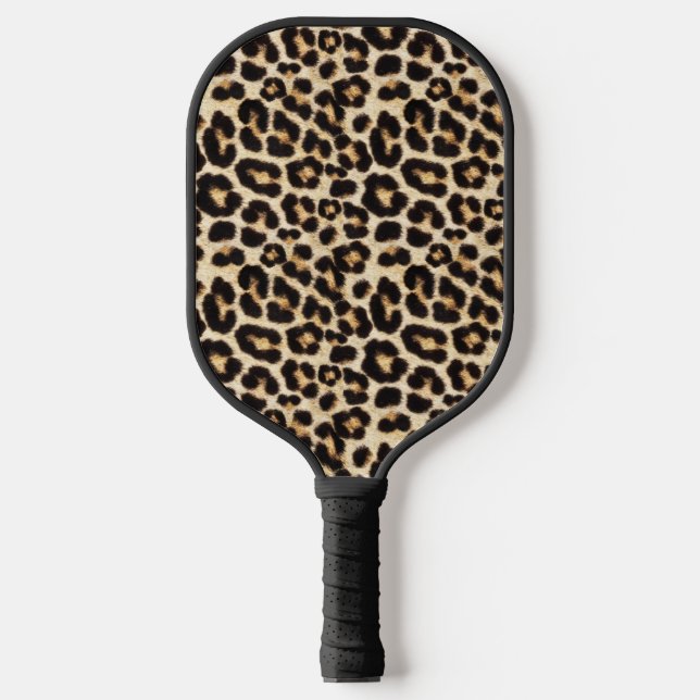 Raquette De Pickleball Faux Leopard Fur Snazzy (Recto)