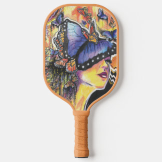 Raquette De Pickleball Fbattement Monogramme Papillons initiaux